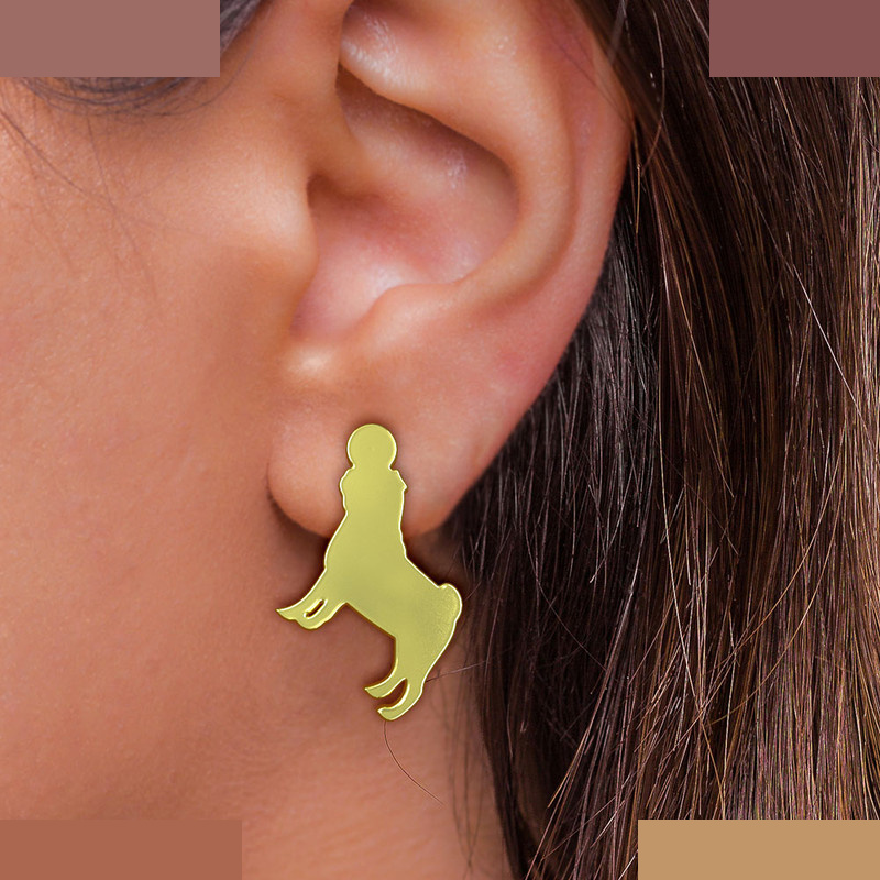 گوشواره طلا 18 عیار زنانه مدوپد مدل سگ کد GA1-16309 گوشواره طلا 18 عیار زنانه مدوپد مدل سگ کد GA1-16309