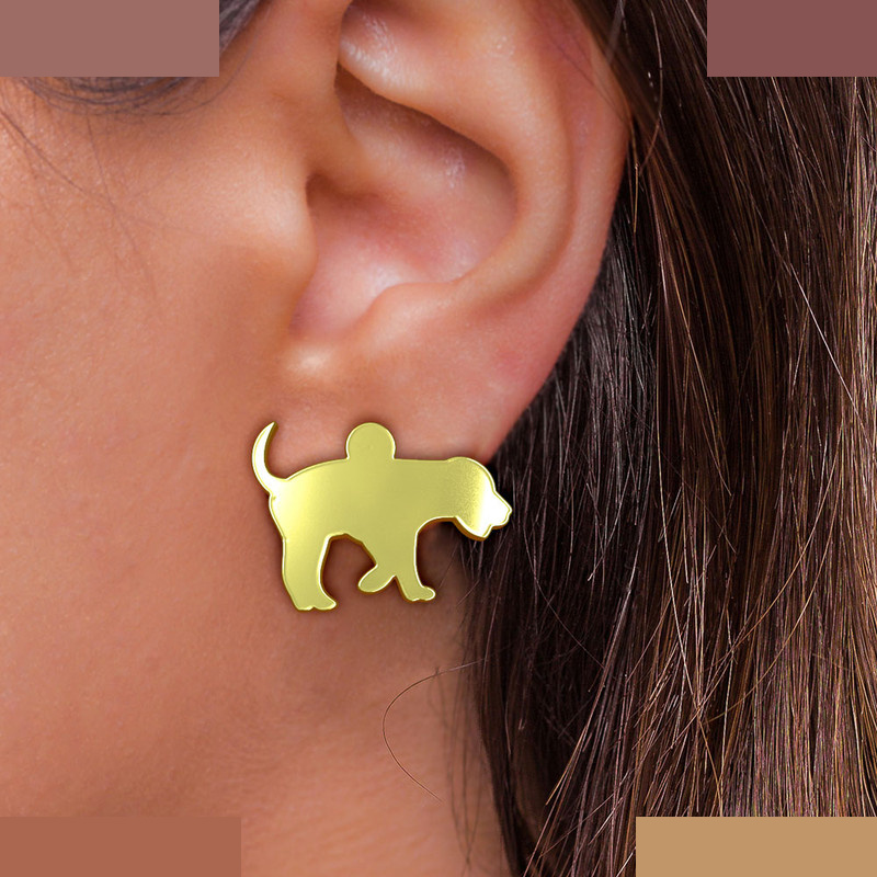 گوشواره طلا 18 عیار زنانه مدوپد مدل سگ کد GA1-16383 گوشواره طلا 18 عیار زنانه مدوپد مدل سگ کد GA1-16383