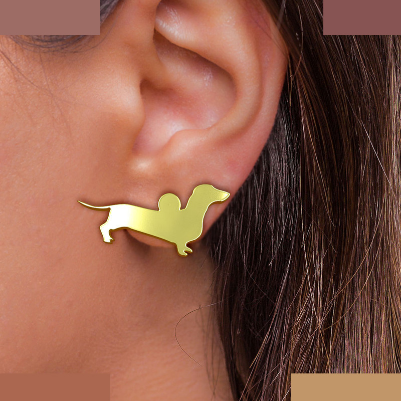 گوشواره طلا 18 عیار زنانه مدوپد مدل سگ کد GA1-16395 گوشواره طلا 18 عیار زنانه مدوپد مدل سگ کد GA1-16395