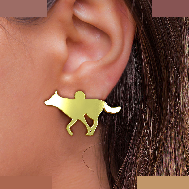 گوشواره طلا 18 عیار زنانه مدوپد مدل سگ کد GA1-16424 گوشواره طلا 18 عیار زنانه مدوپد مدل سگ کد GA1-16424