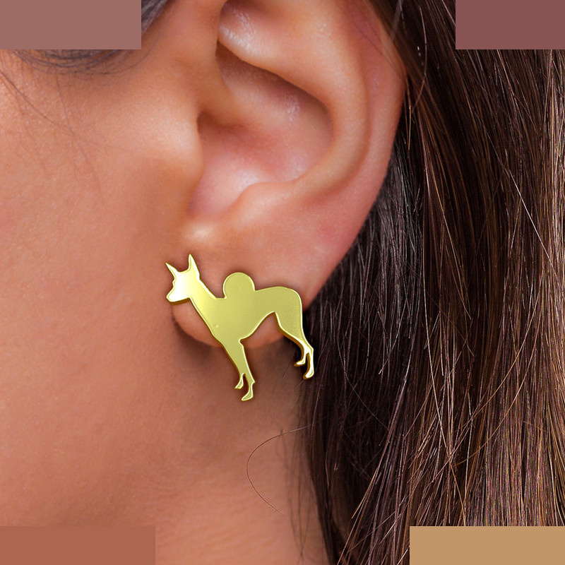 گوشواره طلا 18 عیار زنانه مدوپد مدل سگ کد GA1-16454 گوشواره طلا 18 عیار زنانه مدوپد مدل سگ کد GA1-16454