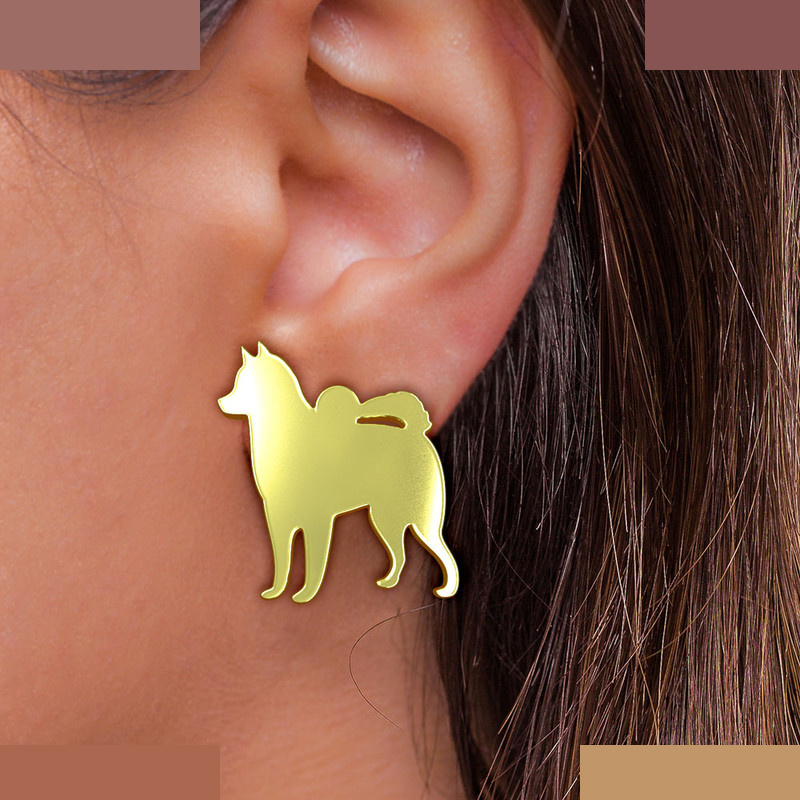 گوشواره طلا 18 عیار زنانه مدوپد مدل سگ کد GA1-16474 گوشواره طلا 18 عیار زنانه مدوپد مدل سگ کد GA1-16474