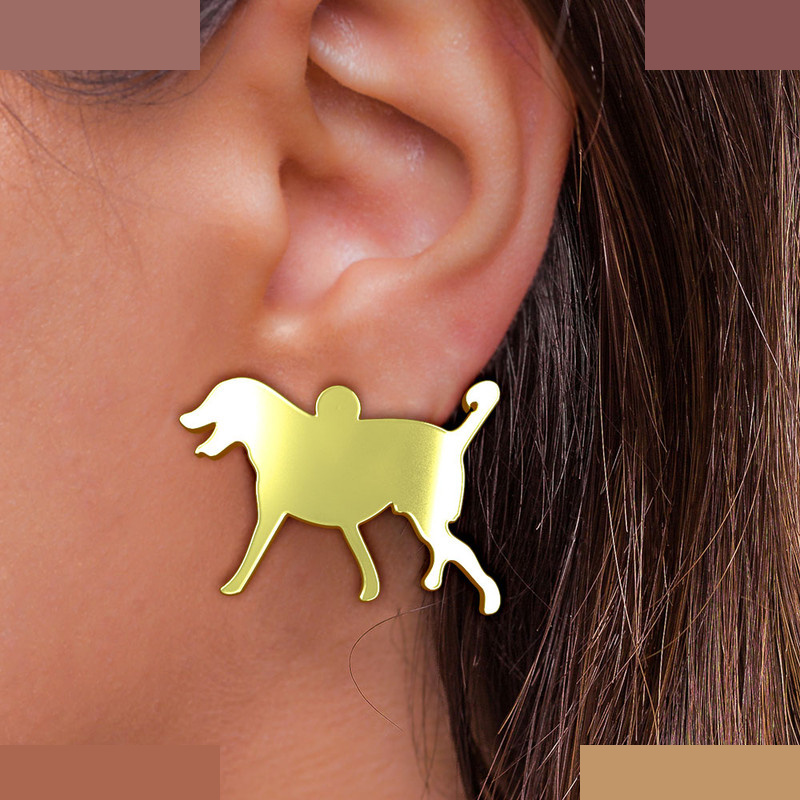 گوشواره طلا 18 عیار زنانه مدوپد مدل سگ کد GA1-16541 گوشواره طلا 18 عیار زنانه مدوپد مدل سگ کد GA1-16541