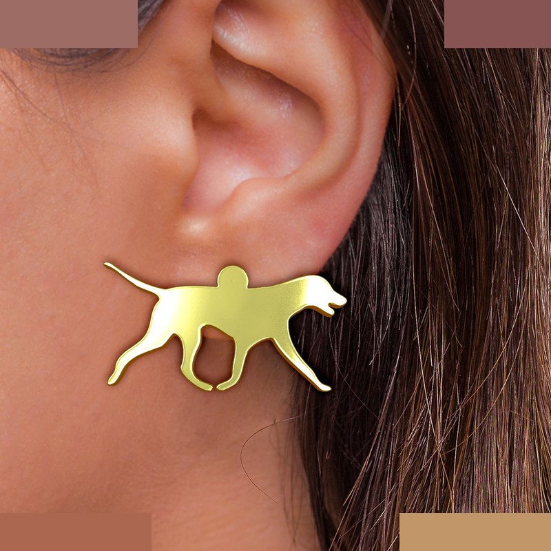 گوشواره طلا 18 عیار زنانه مدوپد مدل سگ کد GA1-16560 گوشواره طلا 18 عیار زنانه مدوپد مدل سگ کد GA1-16560