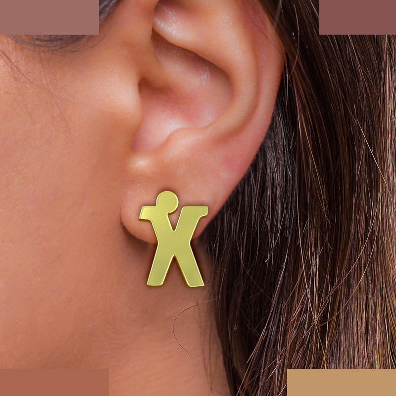 گوشواره طلا 18 عیار زنانه مدوپد مدل حرف X کد GA1-16663 گوشواره طلا 18 عیار زنانه مدوپد مدل حرف X کد GA1-16663