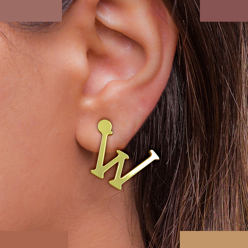 گوشواره طلا 18 عیار زنانه مدوپد مدل حرف W کد GA1-16987 گوشواره طلا 18 عیار زنانه مدوپد مدل حرف W کد GA1-16987