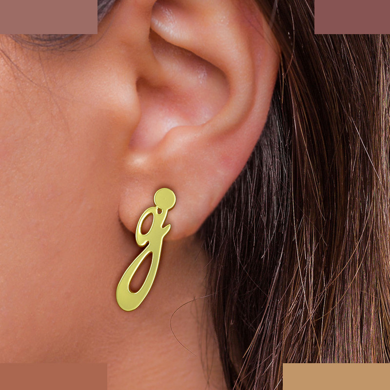 گوشواره طلا 18 عیار زنانه مدوپد مدل حرف G کد GA1-17114 گوشواره طلا 18 عیار زنانه مدوپد مدل حرف G کد GA1-17114