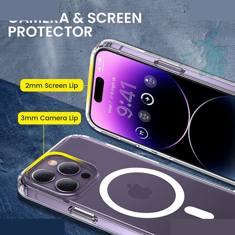 کاور گوشی موبایل اپل iPhone 14 Pro پیکوک مدل Clear Magsafe