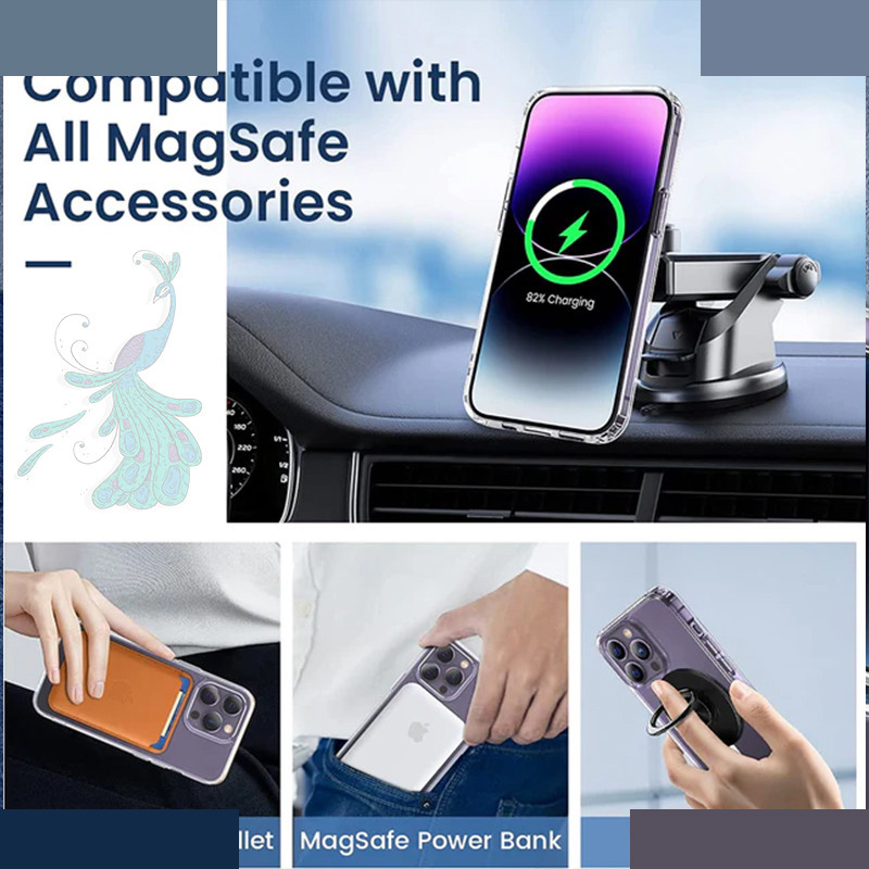 کاور گوشی موبایل اپل iPhone 14 Pro Max پیکوک مدل Clear Magsafe