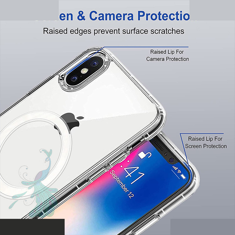 کاور گوشی موبایل اپل iPhone X/XS پیکوک مدل Clear Magsafe کاور گوشی موبایل اپل iPhone X/XS پیکوک مدل Clear Magsafe