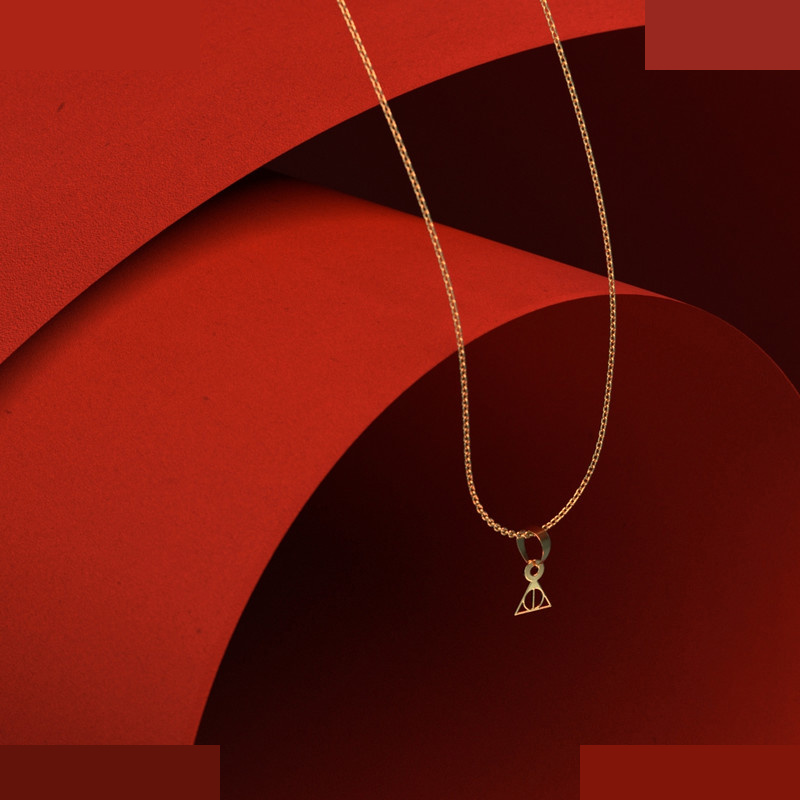 گردنبند طلا 18 عیار زنانه مدوپد مدل هری پاتر کد A3-1-1098