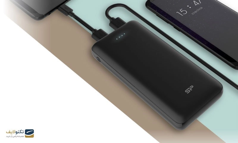 پاوربانک سیلیکون پاور مدل C200  ظرفیت 20000 میلیآمپرساعت پاوربانک سیلیکون پاور مدل C200  ظرفیت 20000 میلیآمپرساعت