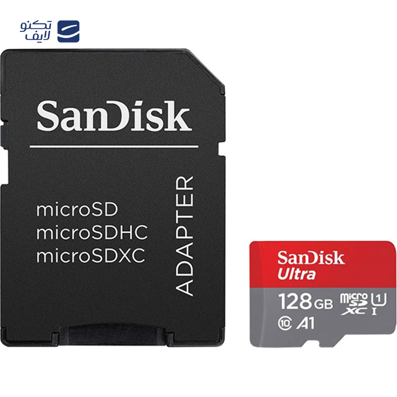 کارت حافظه microSDXC سن دیسک مدل Ultra A1 کلاس 10 استاندارد UHS-I U1 سرعت 100MBps ظرفیت 128 گیگابایت کارت حافظه microSDXC سن دیسک مدل Ultra A1 کلاس 10 استاندارد UHS-I U1 سرعت 100MBps ظرفیت 128 گیگابایت