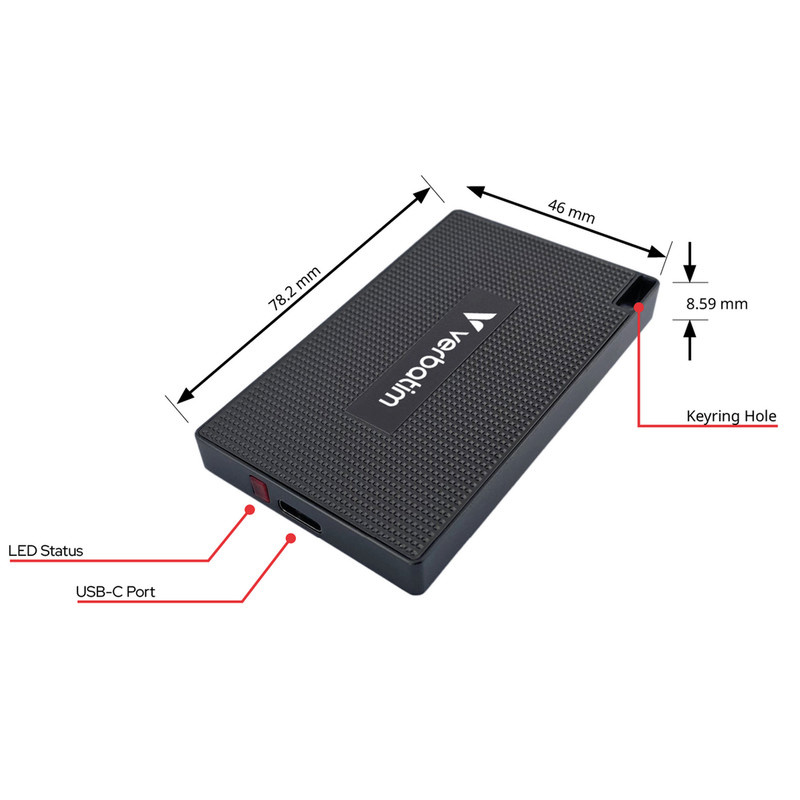 اس اس دی اکسترنال ورباتیم مدل Metal Mini ظرفیت 1 ترابایت رابط USB 3.2 Gen2 اس اس دی اکسترنال ورباتیم مدل Metal Mini ظرفیت 1 ترابایت رابط USB 3.2 Gen2