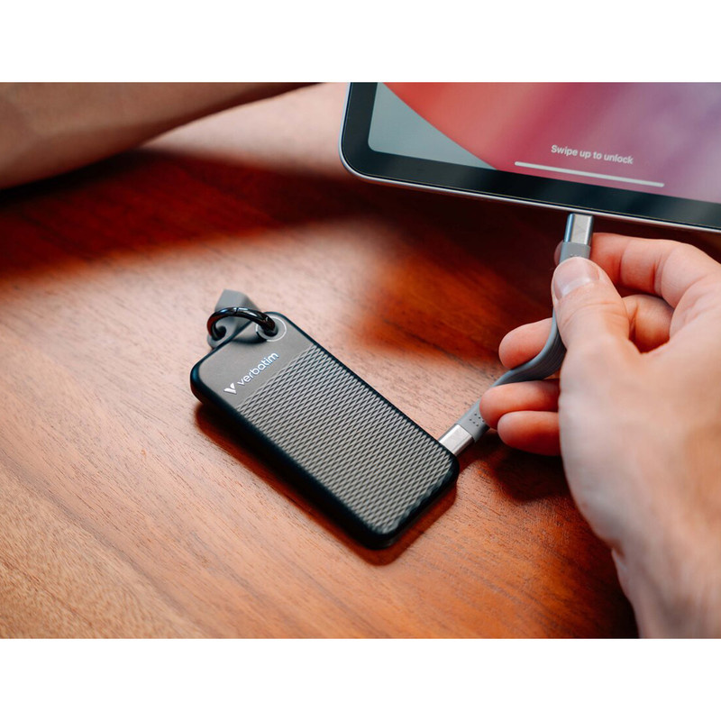 اس اس دی اکسترنال ورباتیم مدل Pocket ظرفیت 1 ترابایت رابط USB 3.2 Gen2 اس اس دی اکسترنال ورباتیم مدل Pocket ظرفیت 1 ترابایت رابط USB 3.2 Gen2