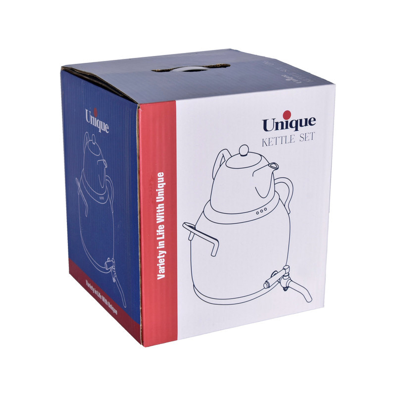 کتری و قوری یونیک کد 7248 گنجایش کتری 5.5 لیتر گنجایش قوری 1 لیتر کتری و قوری یونیک کد 7248 گنجایش کتری 5.5 لیتر گنجایش قوری 1 لیتر