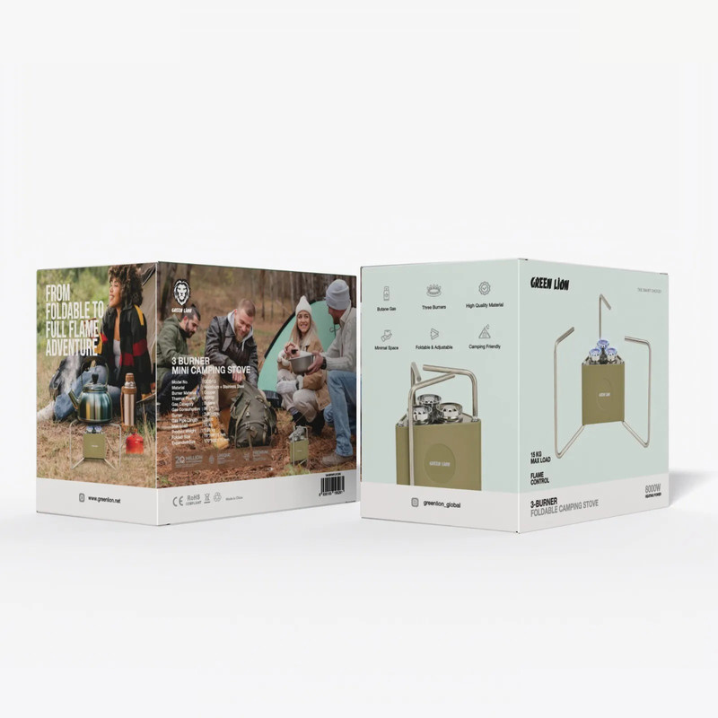 اجاق سفری گرین لاین مدل Foldable Camping 3 burner اجاق سفری گرین لاین مدل Foldable Camping 3 burner