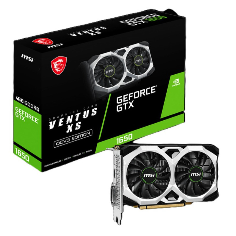 کارت گرافیک ام اس آی مدل Nvidia GTX 1650 Ventus XS OCV3 D6 4G کارت گرافیک ام اس آی مدل Nvidia GTX 1650 Ventus XS OCV3 D6 4G