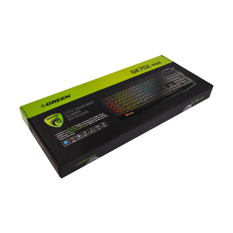 کیبورد گیمینگ گرین مدل GK702-RGB، Full-Size نورپردازی RGB کیبورد گیمینگ گرین مدل GK702-RGB، Full-Size نورپردازی RGB