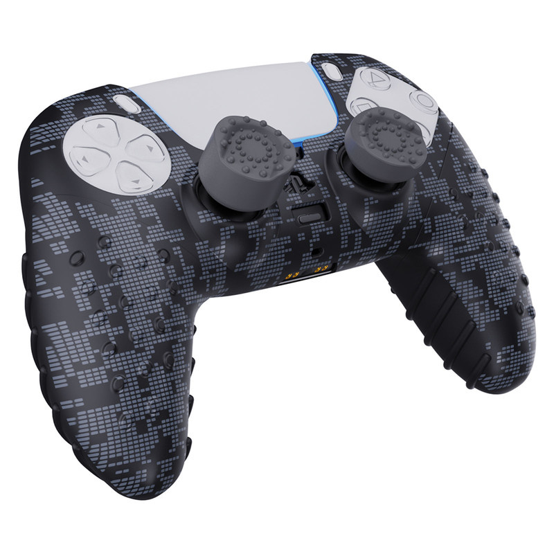 محافظ دسته پلی استیشن 5 اسپارک فاکس مدل Silicone Grip Pack Digital Camo به همراه روکش آنالوگ محافظ دسته پلی استیشن 5 اسپارک فاکس مدل Silicone Grip Pack Digital Camo به همراه روکش آنالوگ