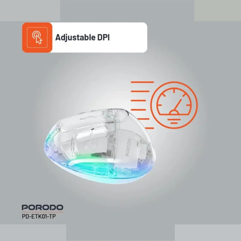 ماوس بی سیم پرودو مدل  vertical 4800 dpi wireless mouse