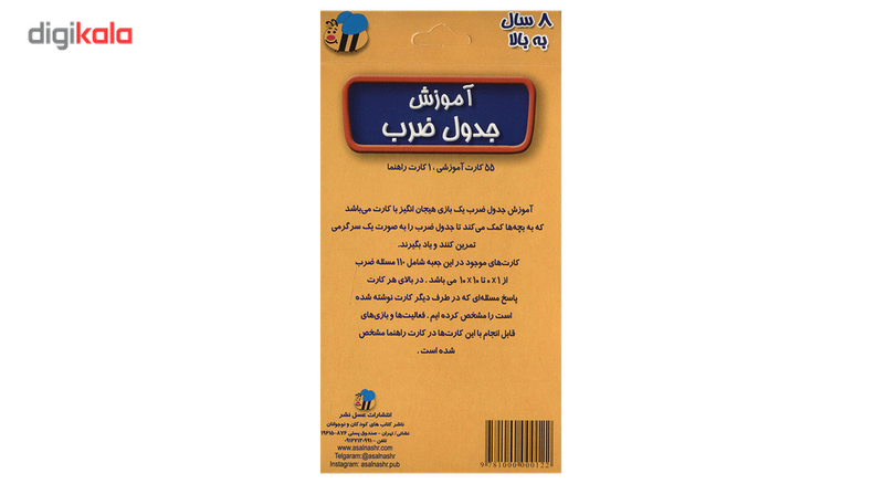 فلش کارت آموزش جدول ضرب اثر سوسن ژالی فلش کارت آموزش جدول ضرب اثر سوسن ژالی