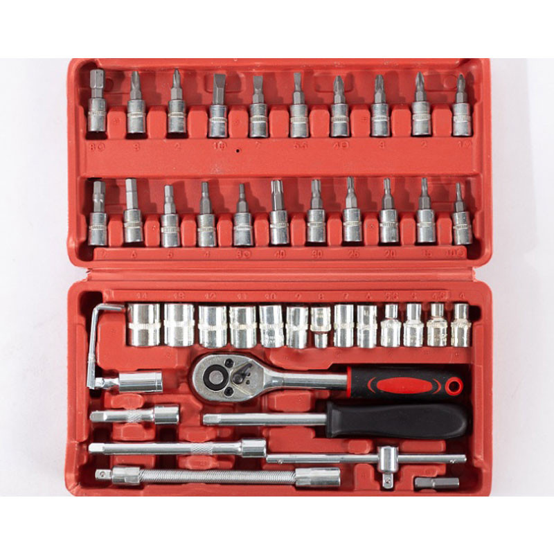 مجموعه 46 عددی آچار و سری بکس و پیچ گوشتی مدل CR-V مجموعه 46 عددی آچار و سری بکس و پیچ گوشتی مدل CR-V