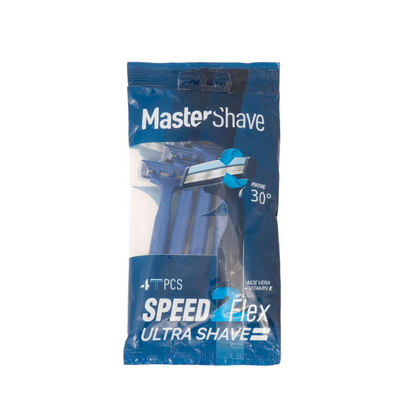 خود تراش مستر شیو مدل Speed 2 Flex بسته 4 عددی خود تراش مستر شیو مدل Speed 2 Flex بسته 4 عددی