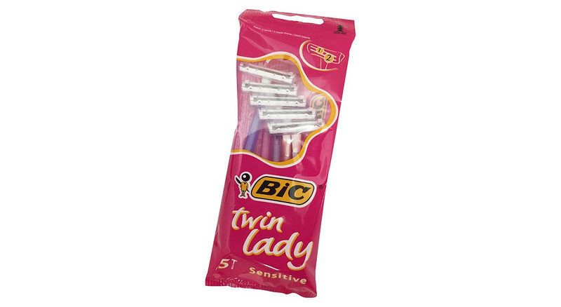 خود تراش بیک مدل Twin Lady Sensitive بسته 5 عددی خود تراش بیک مدل Twin Lady Sensitive بسته 5 عددی