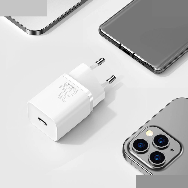 شارژر دیواری 20 وات باسئوس مدل r Si 1C 20W CCSUP-B02 شارژر دیواری 20 وات باسئوس مدل r Si 1C 20W CCSUP-B02