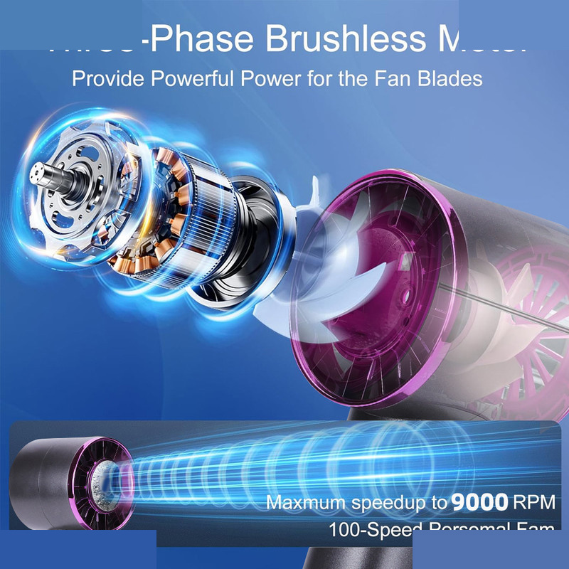 پنکه همراه شارژی هیوندای مدل PF-007