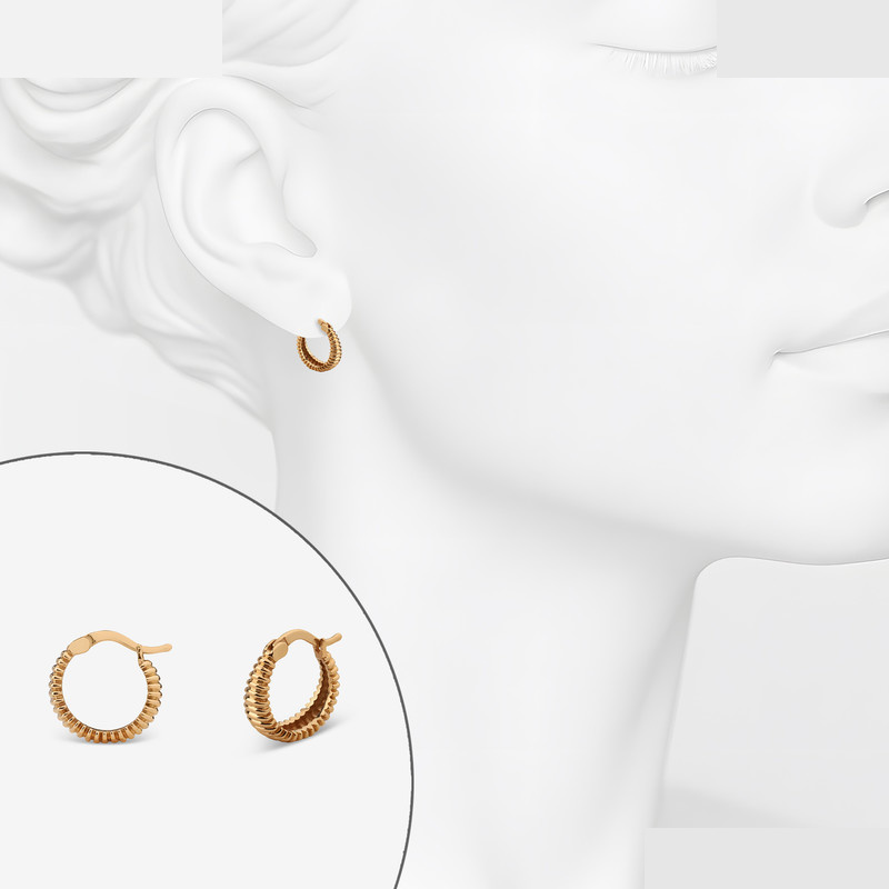 گوشواره کلیپسی طلا 18 عیار زنانه ماوی گالری مدل نبات گوشواره کلیپسی طلا 18 عیار زنانه ماوی گالری مدل نبات