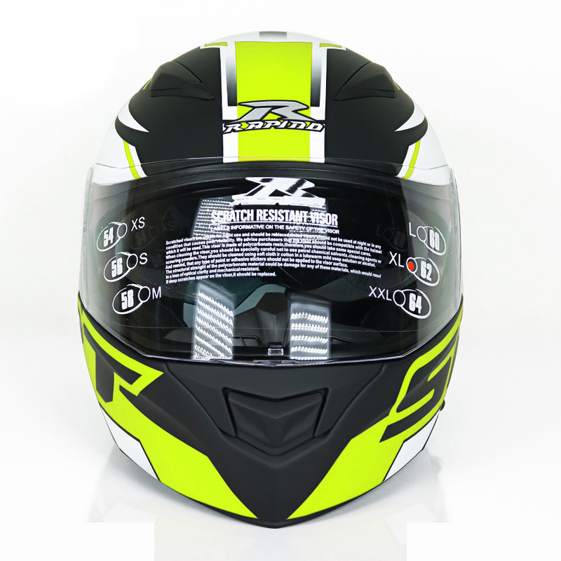 کلاه کاسکت فک متحرک راپیدو مدل 950+ srt yllw