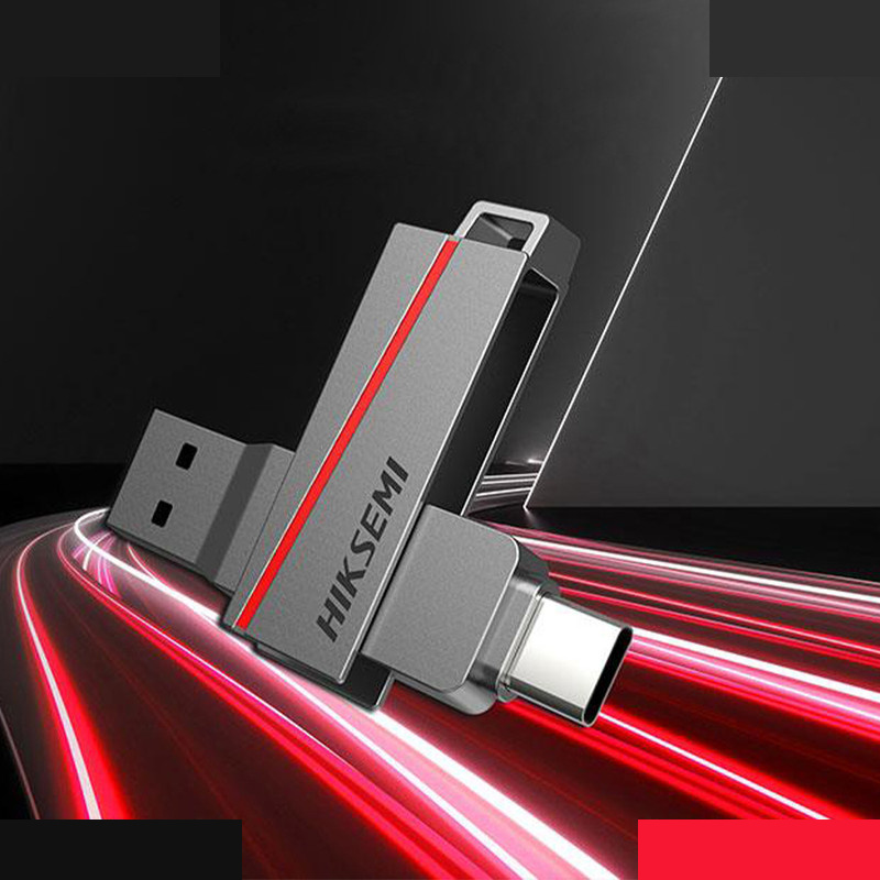 فلش مموری هایک سمی مدل DUAL SLIM E307C ظرفیت 256 گیگابایت با رابط USB 3.2