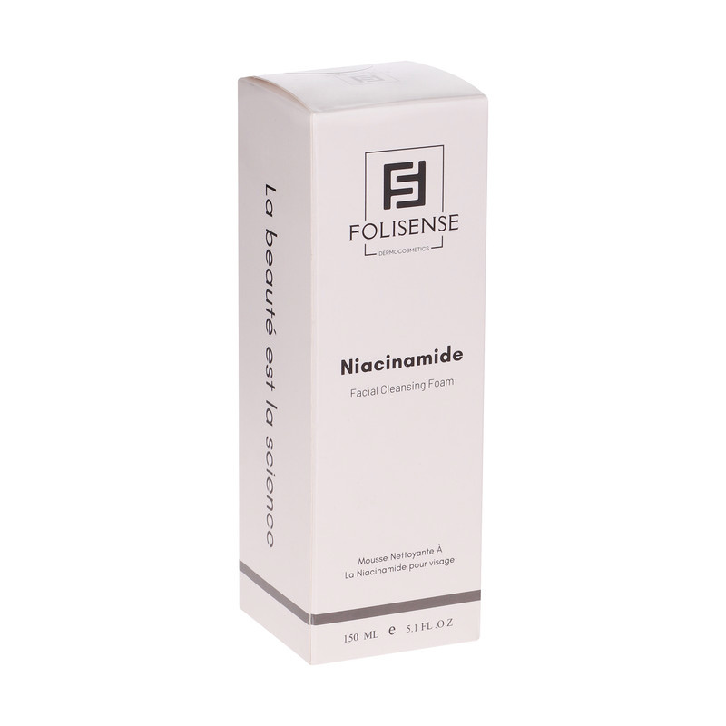 فوم شستشو صورت فولیسنس مدل Niacinamide مناسب پوستهای چرب و آکنهای حجم 150 میلیلیتر