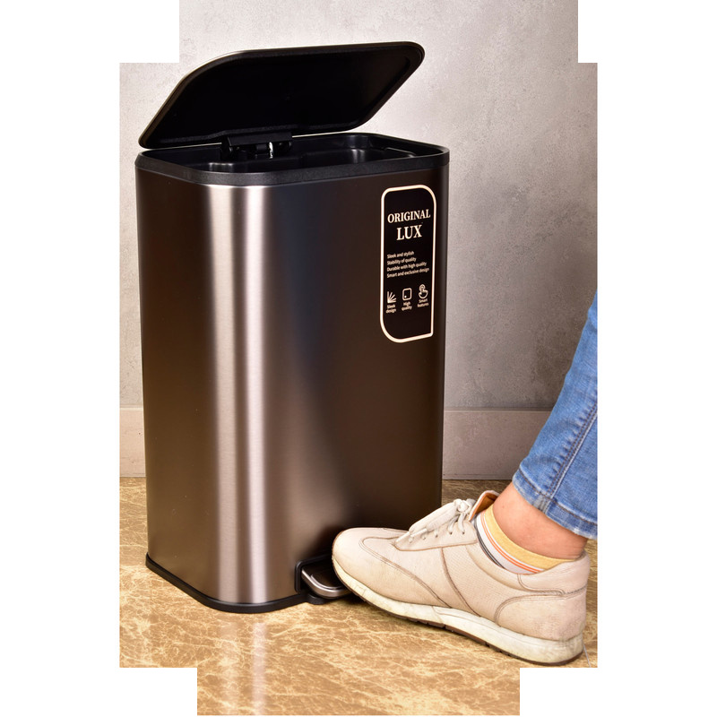 سطل زباله پدالی اورجینال مدل NM کد 6012 گنجایش 12 لیتر