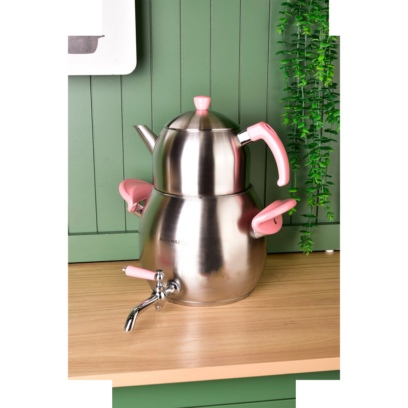 ست کتری قوری کرکماز کد 023 گنجایش کتری 4 لیتر گنجایش قوری 1 لیتر ست کتری قوری کرکماز کد 023 گنجایش کتری 4 لیتر گنجایش قوری 1 لیتر