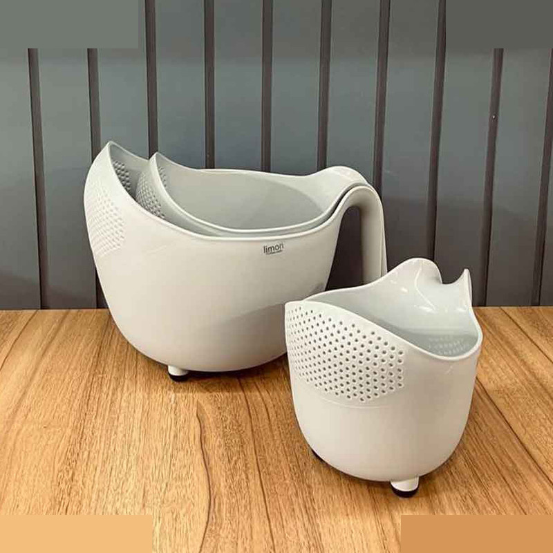 آبکش لیمون مدل دسته دار کد DH1330 مجموعه 3 عددی