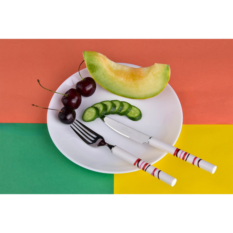 ست کاردوچنگال میوه خوری 12پارچه مدل گرد ست کاردوچنگال میوه خوری 12پارچه مدل گرد