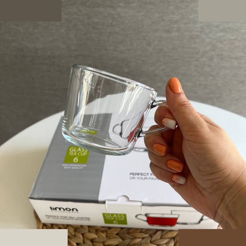 فنجان لیمون مدل دسته دار کد DH2282 مجموعه 6 عددی فنجان لیمون مدل دسته دار کد DH2282 مجموعه 6 عددی