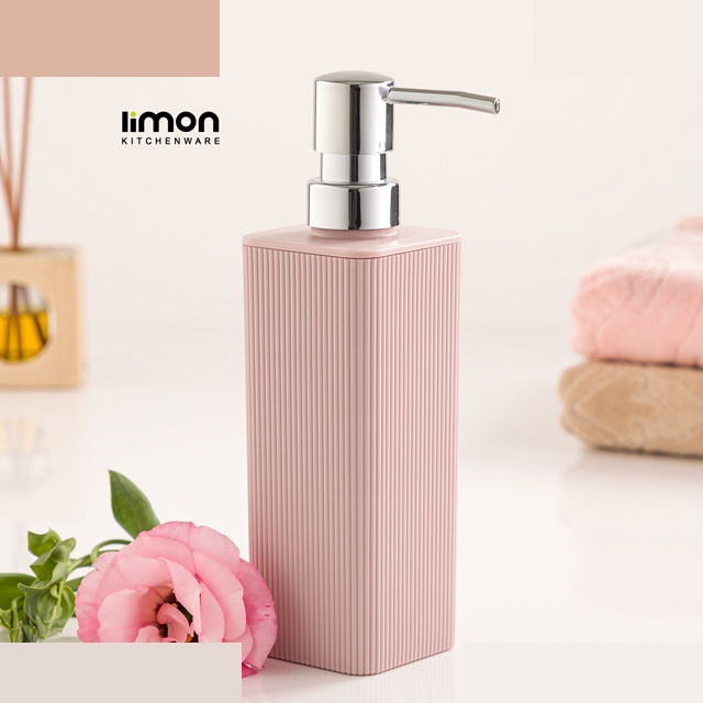 مخزن مایع دستشویی لیمون مدل مربع شیاردار