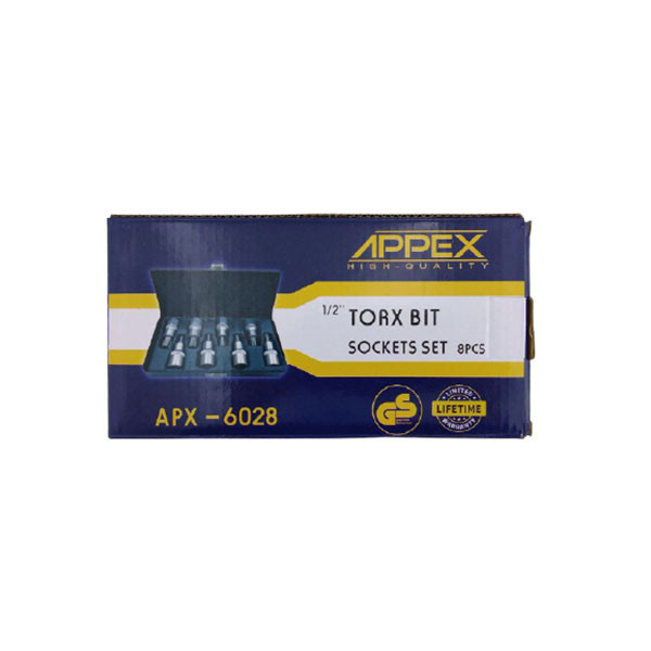 مجموعه 8 عددی سری آچار بیت اپکس کد APX6028 مجموعه 8 عددی سری آچار بیت اپکس کد APX6028