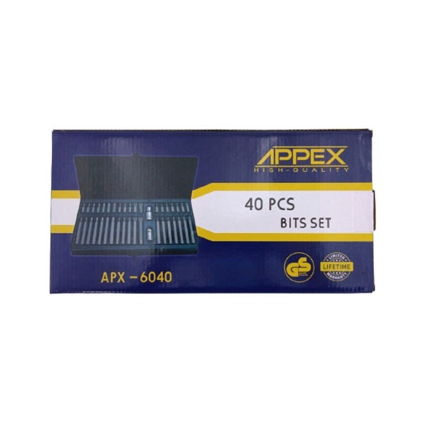 مجموعه 40 عددی سری آچار بیت اپکس کد APX6040 مجموعه 40 عددی سری آچار بیت اپکس کد APX6040