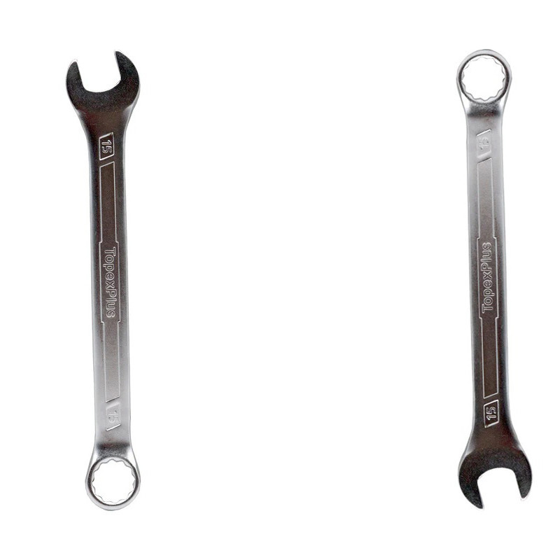 آچار یکسر تخت و یکسر رینگی  تاپکس پلاس مدل SMT-TOPEXPLUS-15MM سایز 15 میلی متر