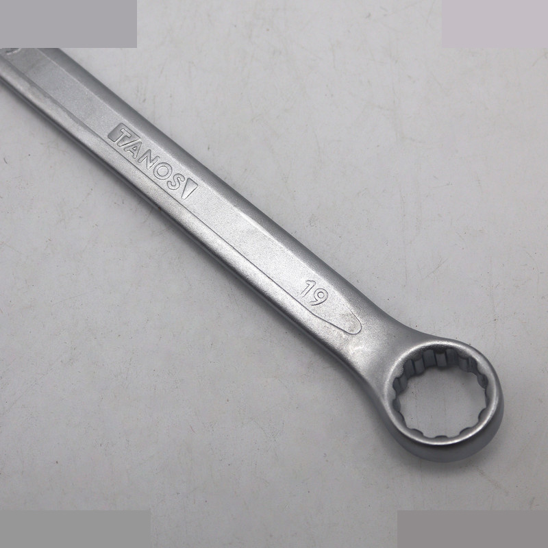 آچار یکسر تخت و یکسر رینگی تانوس مدل SMT-TANS-19-ring-takht سایز 19 میلی متر