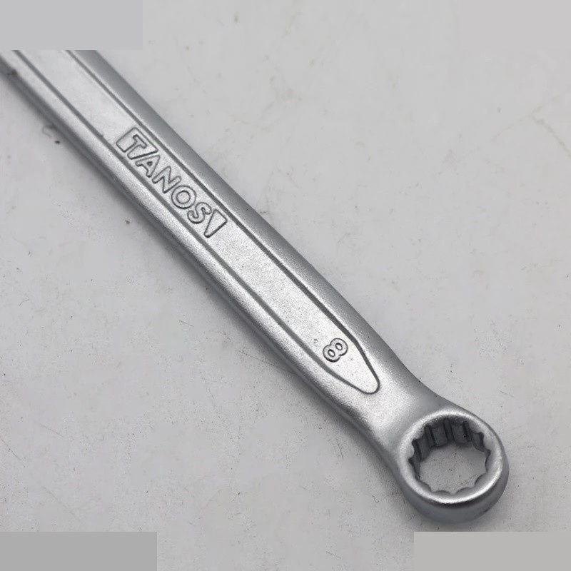 آچار یکسر تخت و یکسر رینگی تانوس مدل -SMT-TANOS-8MM-TAkht-ring سایز 8 میلی متر