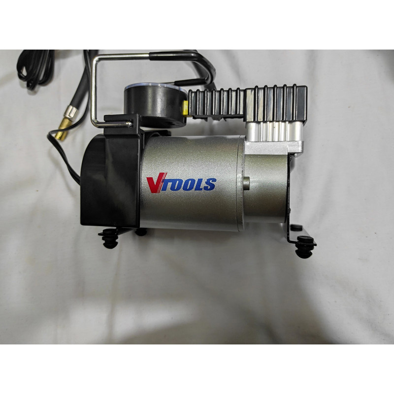 کمپرسور  هوا وی تولز مدل  تک پمپ کد SMT-VTOOLS-PORTABLEAIR COMPERESOR- 12V-100PSI