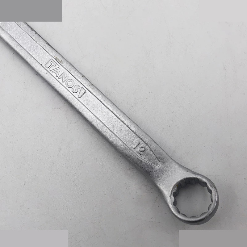 آچار یکسر تخت و یکسر رینگی تانوس مدل SMT-TANOS-12MM-TAKHT-RING سایز 12 میلی متر