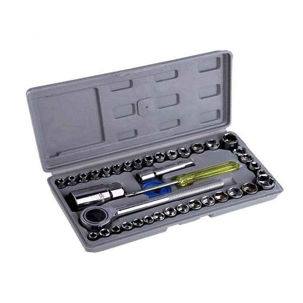 مجموعه 40 عددی آچار بکس و دسته آچار مدل آیوا مجموعه 40 عددی آچار بکس و دسته آچار مدل آیوا