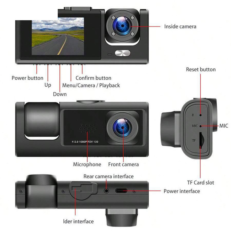 دوربین ثبت وقایع خودرو اسمارطور مدل C60-WiFi به همراه دوربین دنده عقب دوربین ثبت وقایع خودرو اسمارطور مدل C60-WiFi به همراه دوربین دنده عقب